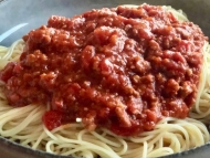SPAGHETTI BOLOGNAISE